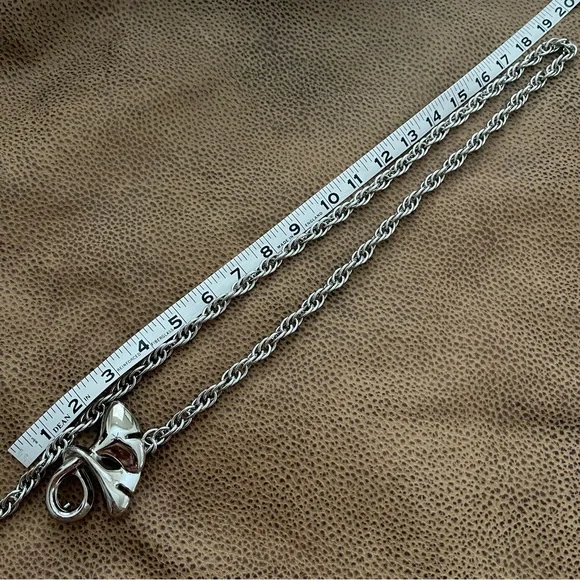 Vintage Silver Metal Chain Belly Waist Belt - Picture 12 of 13